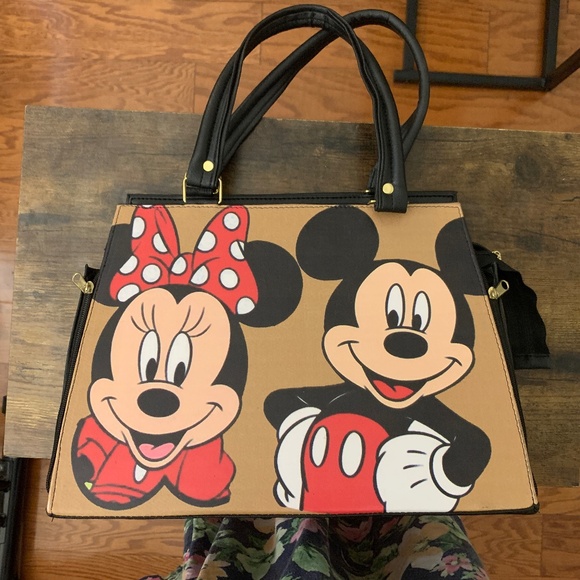 Disney Mickey and Minnie Mouse Large Purse / Tote - Picture 1 of 9